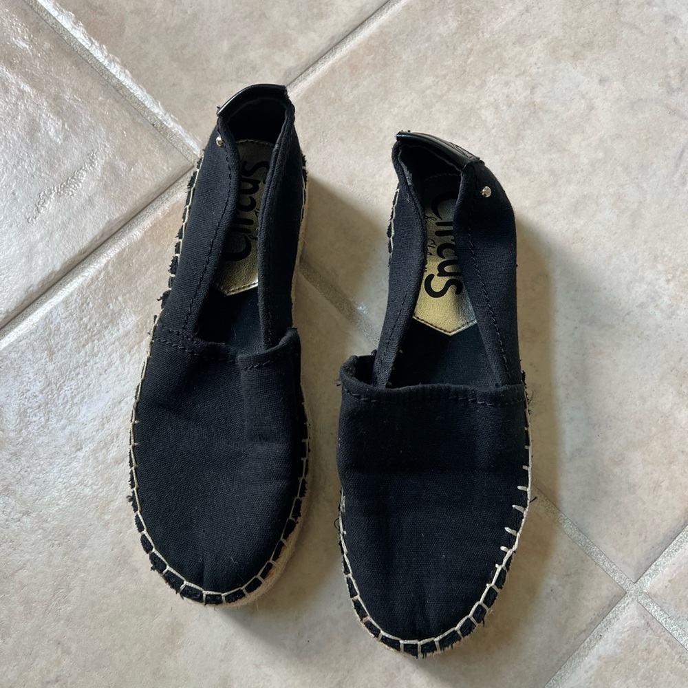 Sam Edelman Black Slip-On Espadrilles